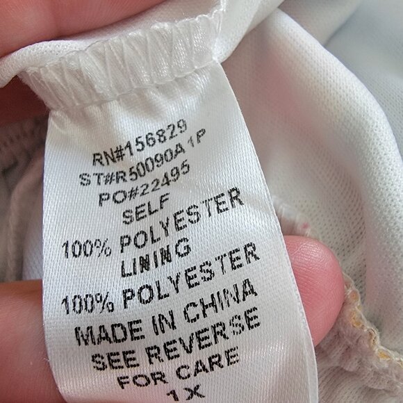 NWT White Birch Dress Multicolor Pastel Floral Size 1X Ruffle NEW - Picture 8 of 13